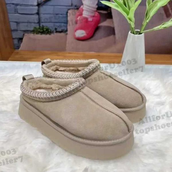 

tazz tasman slippers women platform winter designer snow boots black boots wool sheep fur thick sole one step comfortable shoes warm sail si