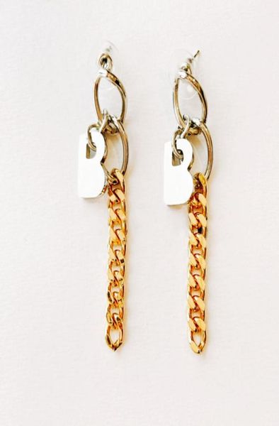 

fashion womens earrings hoop letter design ear pendants for woman 5 color optional no box2085211, Silver