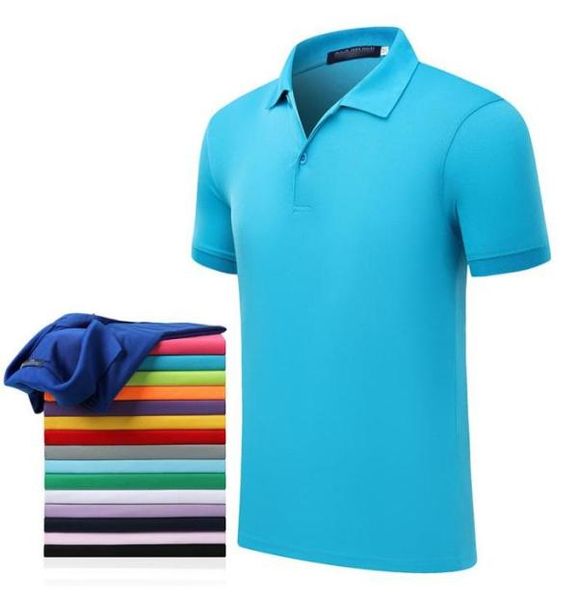 

men039s polos highend shirt custom work clothes for men and women short sleeve unit training uniform lapel embroidered logomen2534273, White;black