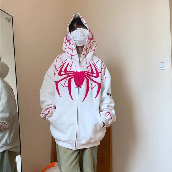 

men's hoodies sweatshirts 2023ss style spider embroidery cotton for men and women 230821, Black
