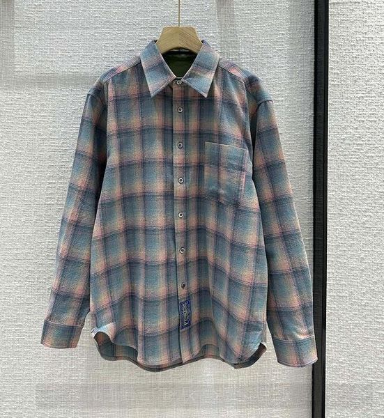 

men women plaid long sleeve shirts blouses, White