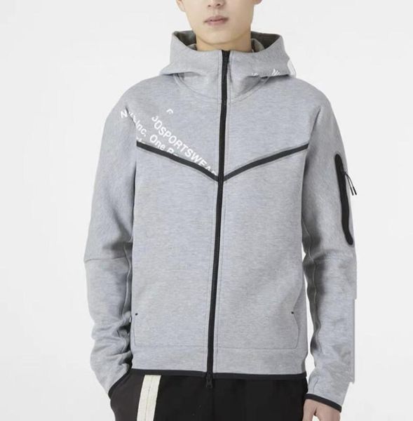 

2022 new tech fleece mens pants designers hoodies jackets sports space cotton hoodie full zip jacket9639104, Black