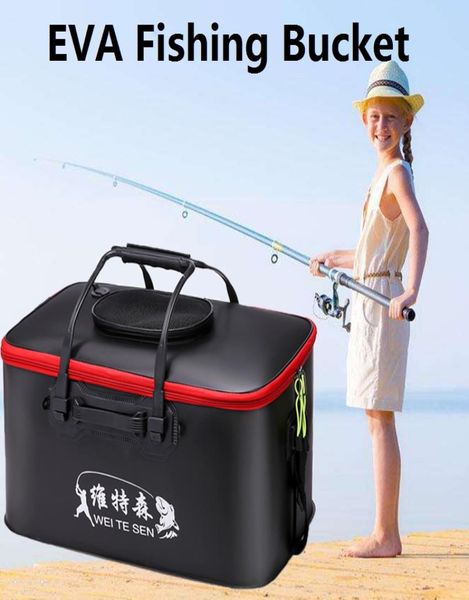 

outdoor fishing portable eva folding bucket fish tank storage box or fish tank5715733