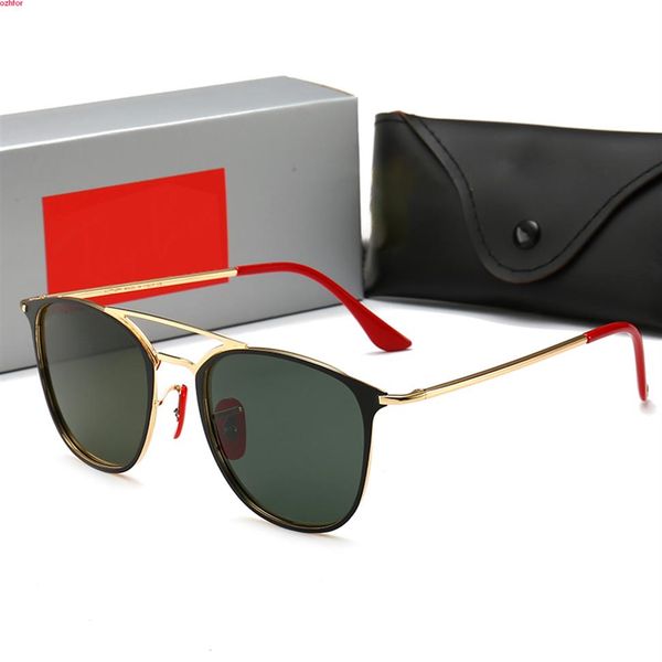 

3602 hexagonal metal sunglasses flat glass lenses for mens womens male female sunglasses with brown or black case cloth paper bo2778, White;black