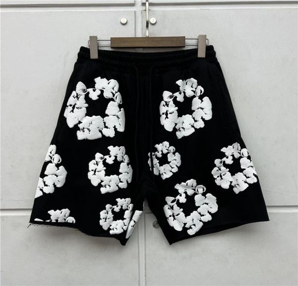 

black gray puff print shorts men women highquality drawstring shorts breeches4052629
