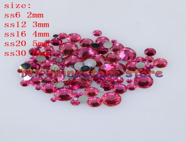 

100010000pcsbag 26mm rose red resin crystal rhinestones flatback super glitter nail art strass wedding decoration applique non 3894287, Black