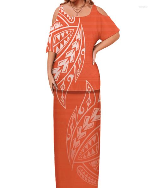 

party dresses plumeria flower print polynesian samoa puletasi puletaha hollow out skirt suit plus size women dress big people 6808147, White;black