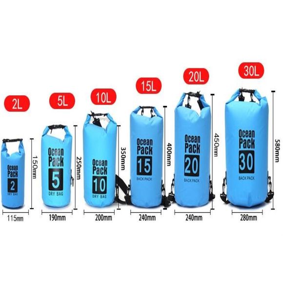 

outdoor waterproof ocean bag swimming dry sack storage bags pouch rafting sports kayaking canoeing swimming beach backpack travel 1032975