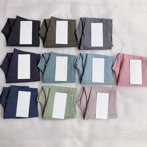 

yoga outfit womens designers solid color leggings pant high waist leg clothes aligns yogas pants sports elastic fitness overa297s