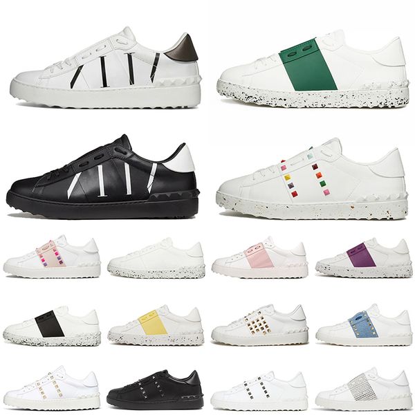 

chaussures shoe sneaker low sneakers skate velentino casual shoes men women designer low-calfskin dhgate sports sports trainers size 46, Black