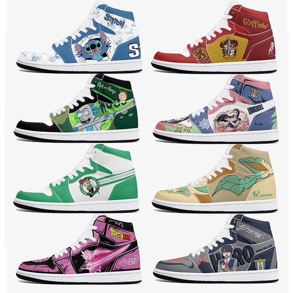

DIY Classic Cartoon Versatile Fashion Outdoor Casual Shoes Men's and Women's Basketball Shoes