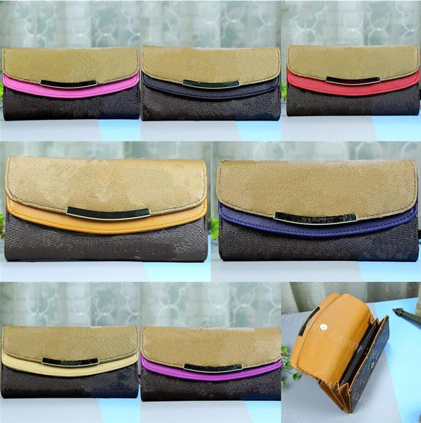 

designer zipper purse luxury men women leather bag classic letter coin purse long purse, Red;black