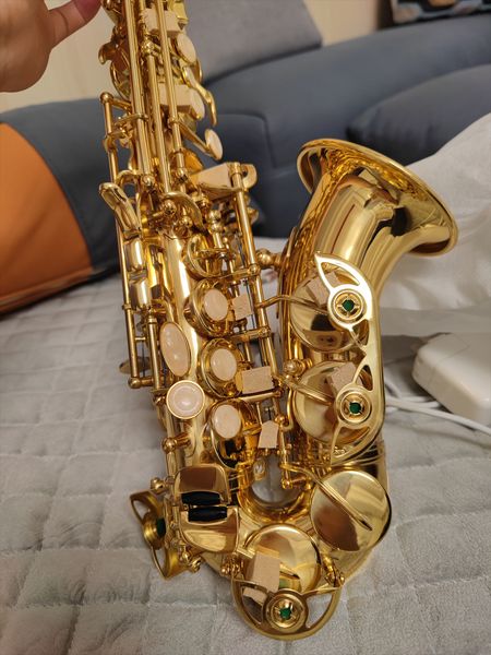 

classic original 54 structure model b-flat professional curved soprano saxophone gold-plated tube body high-quality sax soprano