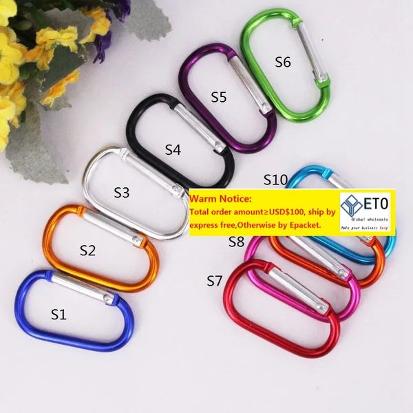 

runway shape ellipse carabiner small locking carabiner ring keyrings key chains sport camp snap clip hook water bottle backpack campingzz