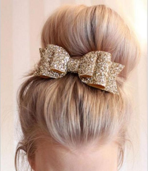 

2021 new baby headband girls bling hair band sequined double oversize bow knot headwear9264816, Slivery;white