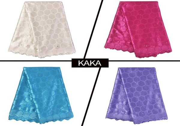 

african cotton lace embroidery fabric ankara swiss voile fabric bright diamond nigerian fabric for party78995526076185, Black;white