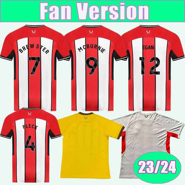 

23 24 baldock fleck brewster mens soccer jersey mcburnie egan ahmedhodzic coulibaly robinson osula jebbison home away 3rd football shirts, Black;yellow