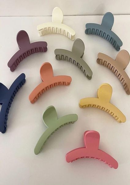 

candy color hair claw women girls trendy elegant hair accessories ladies big size makeup hair styling tool headwear7789081, Golden;silver