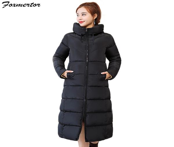 

winter overcoat womens hooded ultra light down jacket 2018 new slim solid long down jacket female feather portable parkas6832896, Black