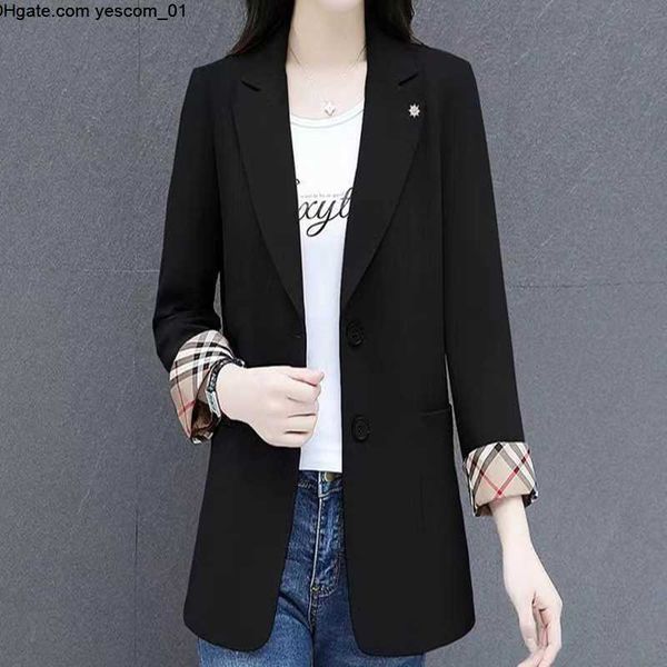 

suit designer women's jacket slim fitting casual geometric stitching printed jacket women's jacket, White;black