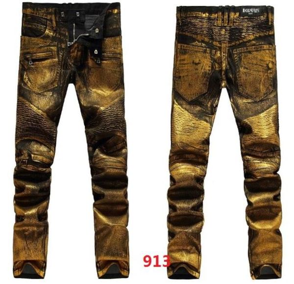 

blm913 gold 2017 new style summer men039s slim jeans pants 28389373239, Blue