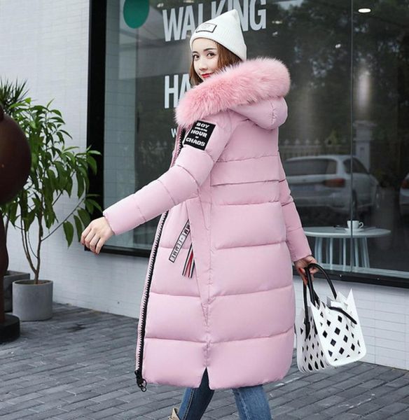 

winter jacket women parka 2019 fashion female jacket winter coat women long slim solid warm parks down female5312983, Black