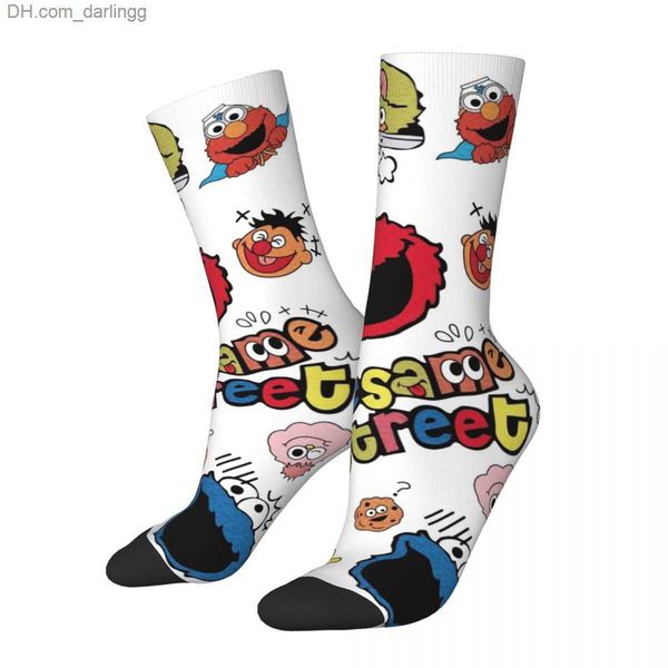 

sports socks men's swimwear crazy design cookie monster saw you in sesame street winter socks outdoor happy socks street style crazy so, Black