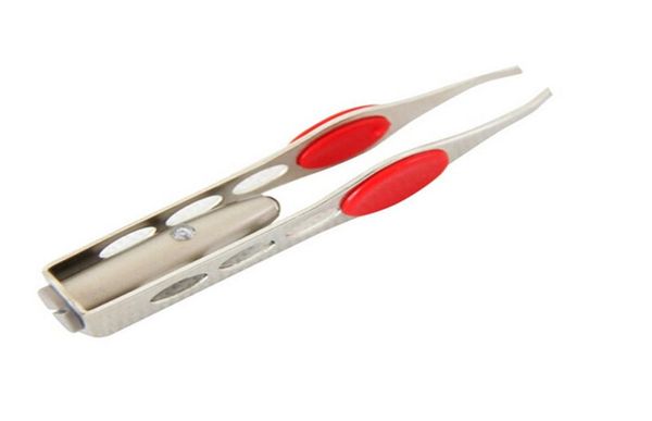 

stainless steel led eyebrow clip with light eyebrow tweezers beauty tools popular6874360