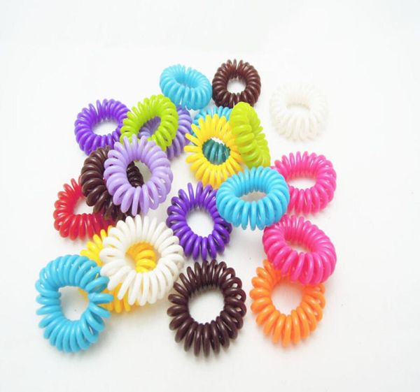 

hair accessory telephone line gum candy elastic hair band for girl hair band rope scrunchy styling tools accessories4497000, Slivery;white