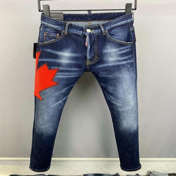 

2022 new arrivals d2 mens luxury designer denim jeans holes trousers uare jeans coolguy biker pants mens clothing 29839 uar2716171, Blue