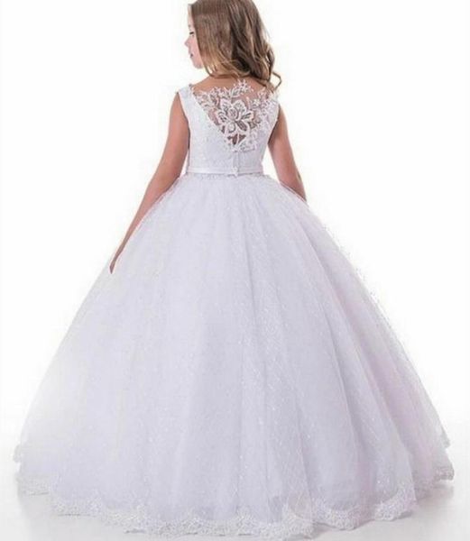 

2021 white flower girl dresses for wedding lace girls pageant gown kids first communion princess dresses7155228, White;blue