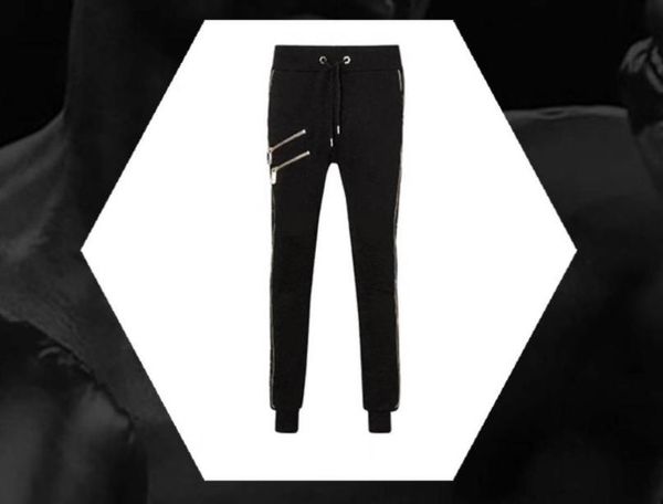 

new style fashion locomotive pu panelled mens casual pants sweatpants mens joggers hip hop harem trousers male brandclothing1739604, Black