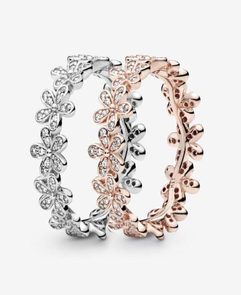 

new brand 925 sterling silver daisy flower ring for women wedding rings fashion jewelry82578422103920, Slivery;golden
