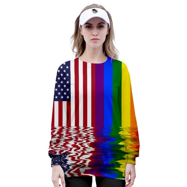 

love hoodie sweatshirt round neck sweatshirt lgbt 3d full print sleeve pop style fashion pullover sweatshirt new lgbt, Black