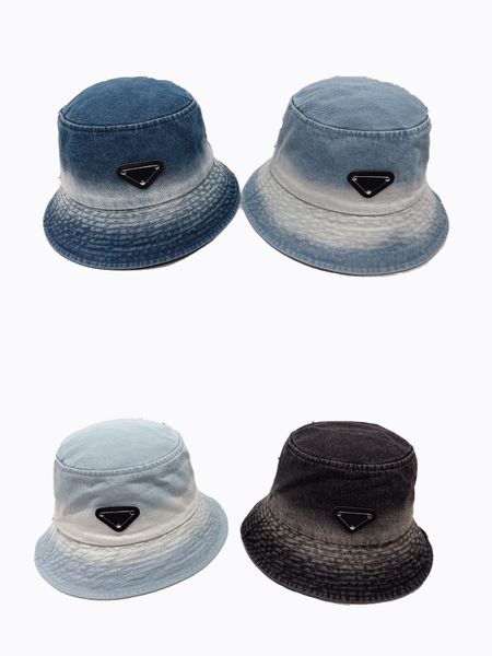 

online celebrity fisherman's hat fashion temperament small fragrant wind bucket hat face small washed pattern cowboy hat female tide., Blue;gray