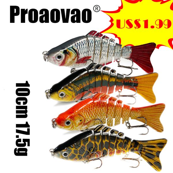 

baits lures 7 27g sinking wobblers 789segments fishing multi jointed swimbait hard bait tackle for bass isca crankbait 230821