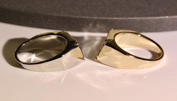 

361 titanium steel ring letter couple ring fashion trend flower ring gold plated rings jewelry supply5343908, Silver