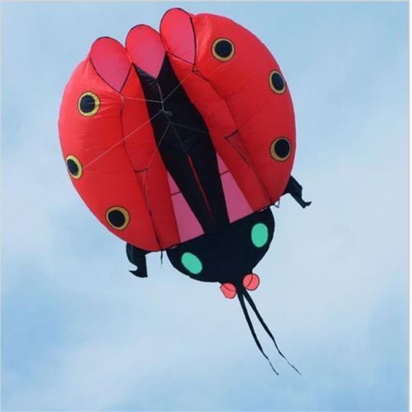 

details about 3d huge soft giant ladybug kite outdoor sport easy to fly red272k