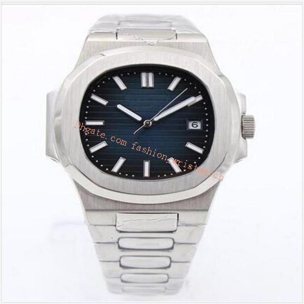 

original box mens watches 5711 1a 40mm sport mechanical automatic movement silver case dial stainless steel bracelet luxury men wa297i, Slivery;brown