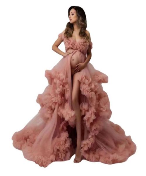 

tulle maternity pography dresses long female pregnancy shooting dress for po session pregnant woman baby shower gowns3984831, White