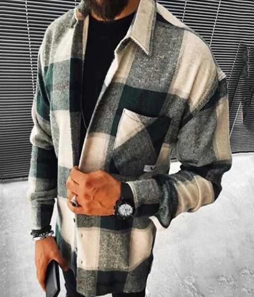 

fashion spring plaid flannel shirts op13 man long sleeve soft comfort slim fit styles men jacket cardigan shirt74332241315048, White;black