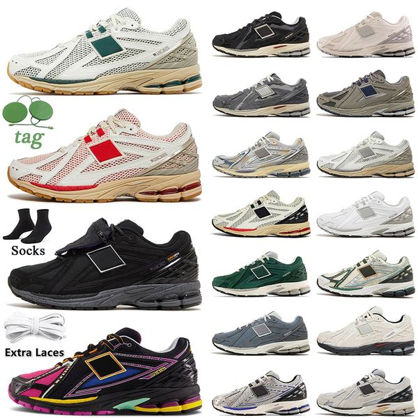 

outdoor jogging designer 1906 casual shoes 1906r women mens sneakers protection pack on rain cloud neon nights sea salt true red aime leon d, Black