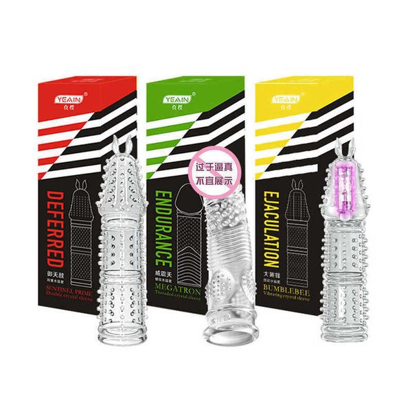 

transparent crystal vibration wolf teeth silicone penile lengthening for couple interaction sexual