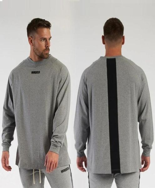 

men039s tshirts pure cotton oversized tshirt casual longsleeved t shirt winter bottoming gyms joggers fitness round neck 1700403, White;black