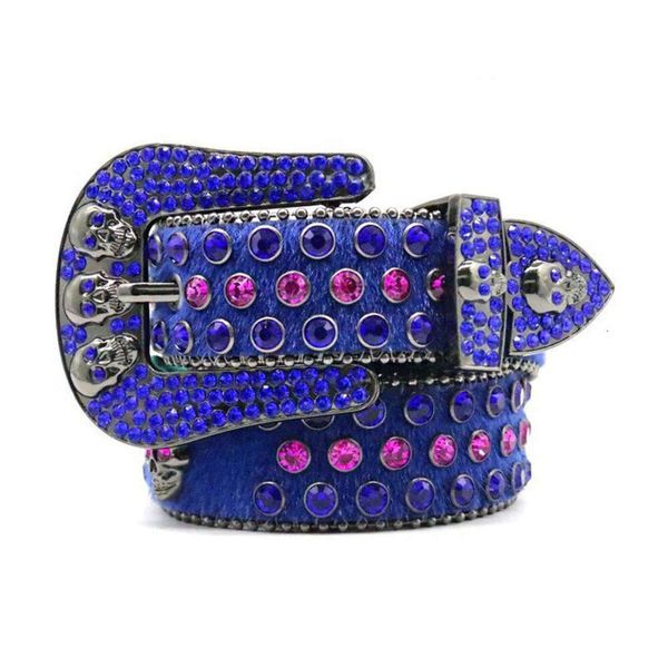 

skull head rivet rhinestone belt zinc alloy needle buckle personalized street fashion pant belt, Black;brown