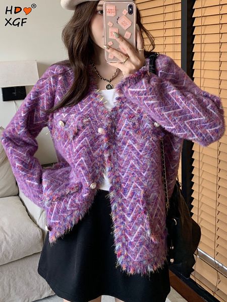 

men s hoodies sweatshirts temperament v neck pearl single breasted loose jacket korean fashion plus size tassel knitted cardigan women elega, Black