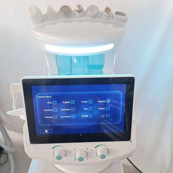 

2024 Blue Ice Skin Analyzer Multi Care Anti-aging Wrinkle Removal Skin Repair Machine 12 Languages To Achieve The best Effect