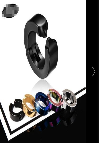 

men039s punk earrings men039s nonallergic earrings nonpierced titanium steel earrings gd7955887532, Silver