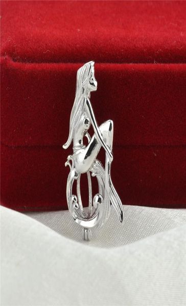 

wishing pearl cage openable pendant settings 925 sterling silver gift jewellery mermaid pendants for pearls party9606486, Slivery;crystal
