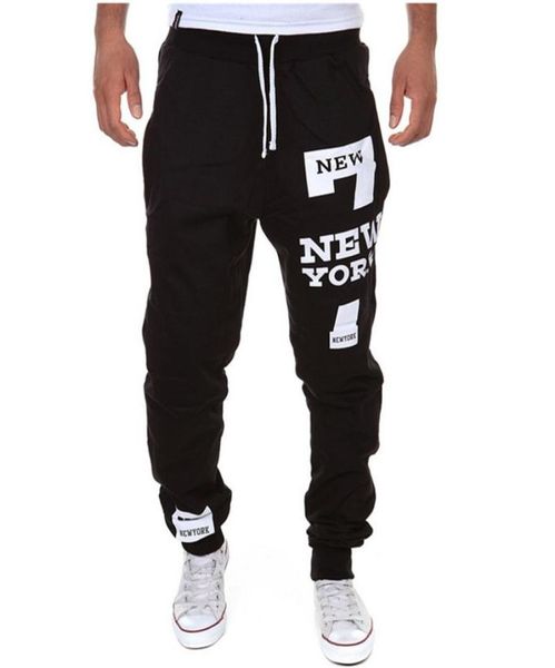 

wholenew sport pants men casual joggers new york printed trousers hip hop harem pants outdoor sport sweatpants tracksuit mens 4311097, Black